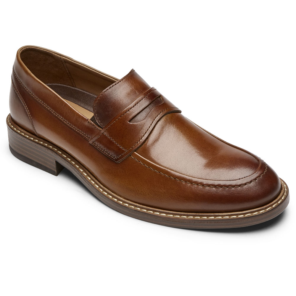 Rockport Mens Kenton Penny - Loafers Brown - CVW865902